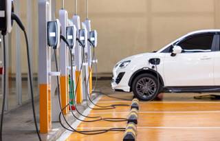Electric vehicle charging.