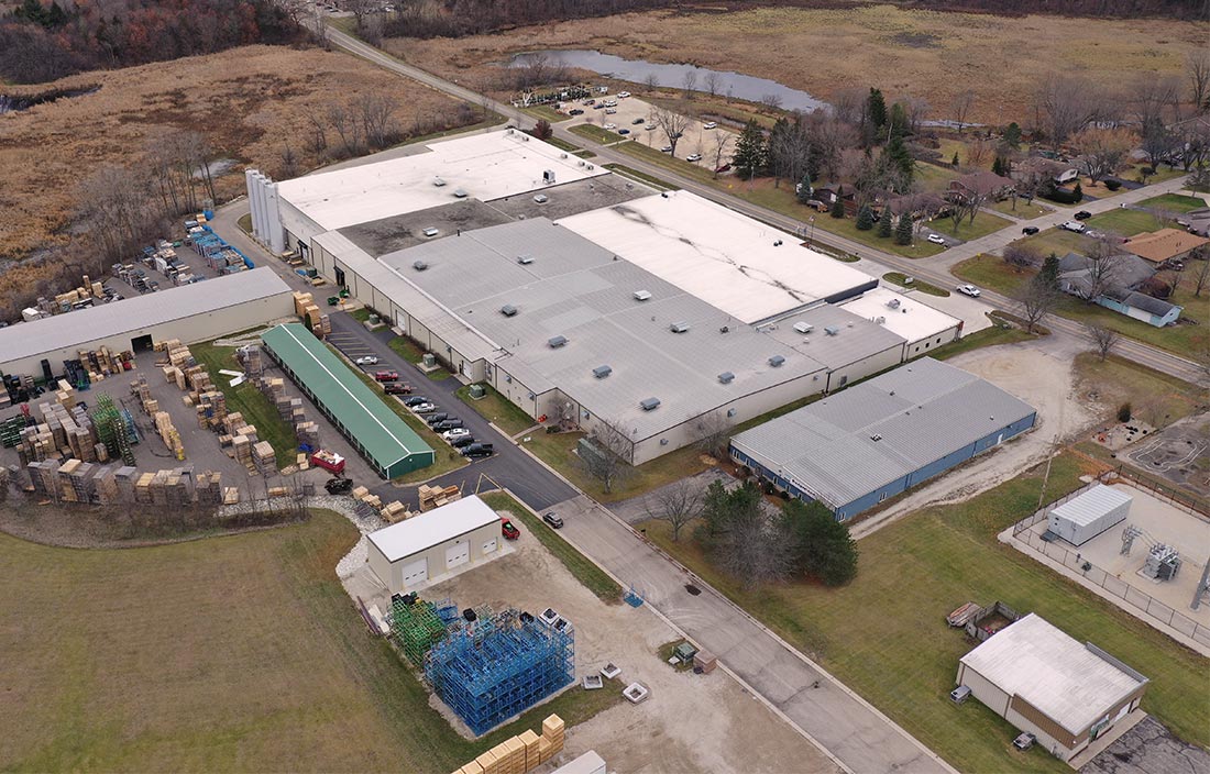 Allied Plastics Aerial Property View